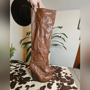 Colin Stuart Brown Leather Boots